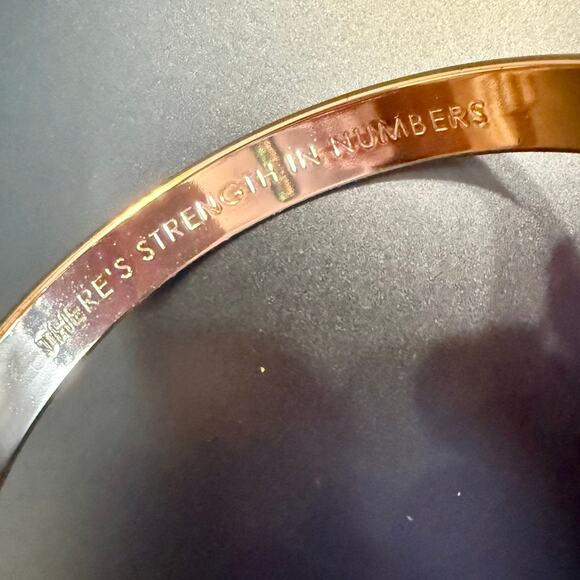 Kate Spade Rose Gold "Hand in Hand" Bangle - Picture 10 of 11